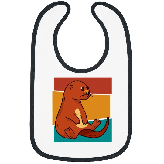 Otters Cute vintages River Otter Bibs