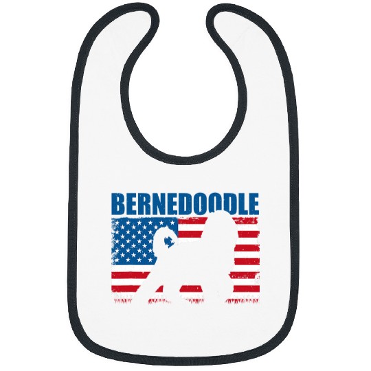 American Flag Bernedoodle Bibs