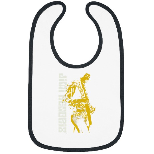 Guitarist Jimi Hendrix Silhouette Guitar Bibs