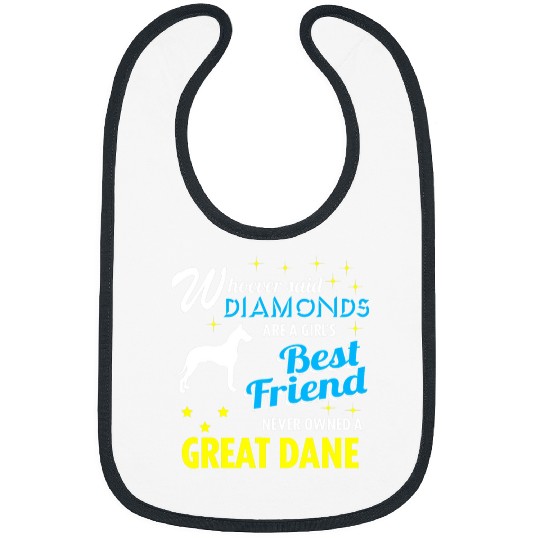Dog Great Dane A Girls bests Friend Funny Great Dane Lover 359 Bibs