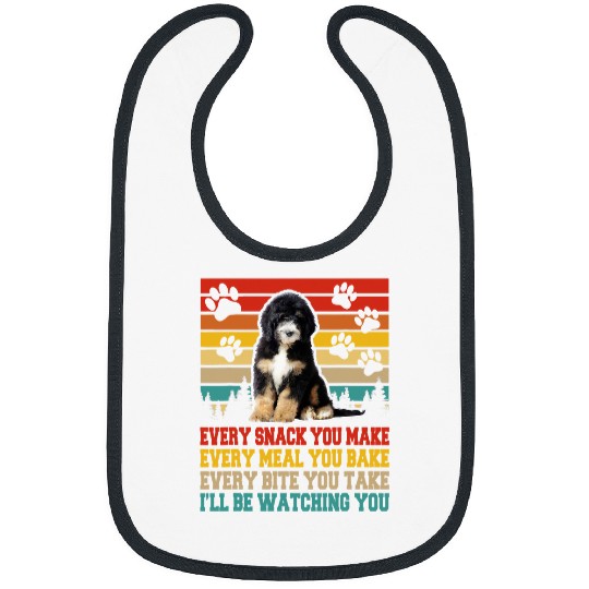 Bernedoodle Dog Funny Activities Matching Dog Lover Bibs