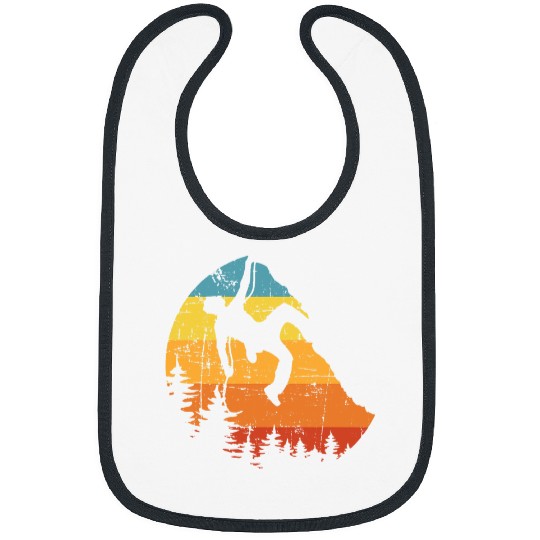 Climbing Climber Retro vintages Mountain Climber Rock Climbing Bouldering9 Climb Bibs