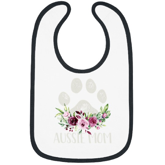 Aussie Mom Australian Shepherd Gifts Dog Mom 203 Bibs