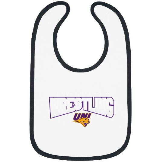 Northern Iowa pantherss Wrestling Giant Black Bibs