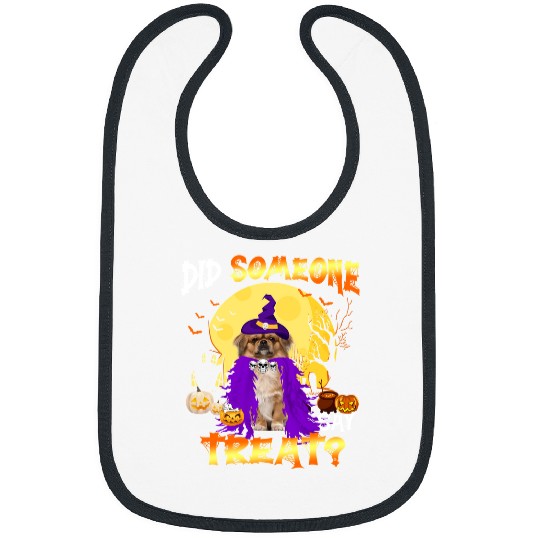 Dog Tibetan Spaniel Halloween Did Someone Say Treatpng 396 paw Bibs