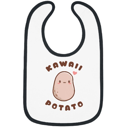 Kawaii Potato Funny Japanese Art Cute Vegetable Potato Food 298 Bibs
