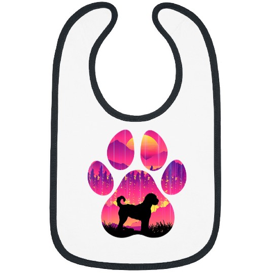 Dog Goldendoodle Paw Mom Dad Dog Lover Women Men 59 Bibs