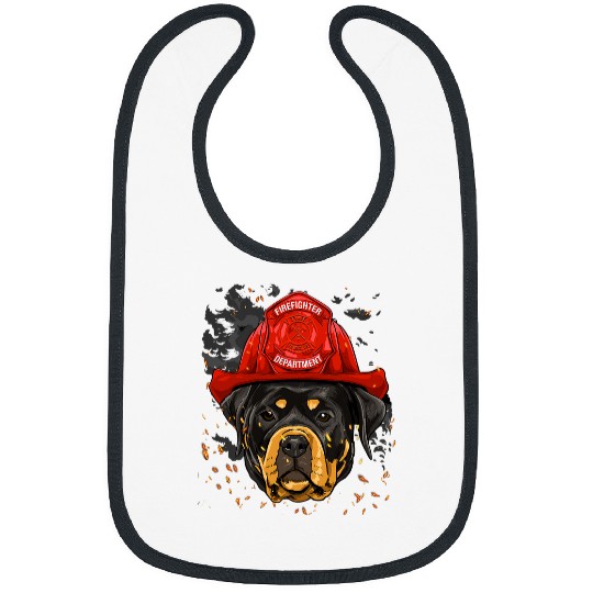 Dog Rottweiler Lover Dog Firefighter Rottweiler Dog Lover 210 Rottweilers Bibs