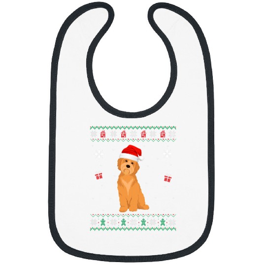 Dog Goldendoodle Ugly xmass Sweater Style Matching Goldendoodle Dog Christmas Bibs