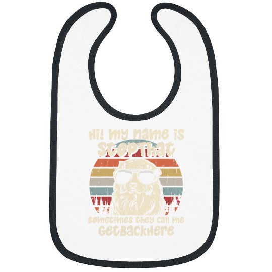 Australian Shepherd My Name Is StopThat Dog Lover Funny Bibs