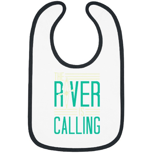 Funny Rowing Canoe Kajak The River Is Calling Boating Bibs