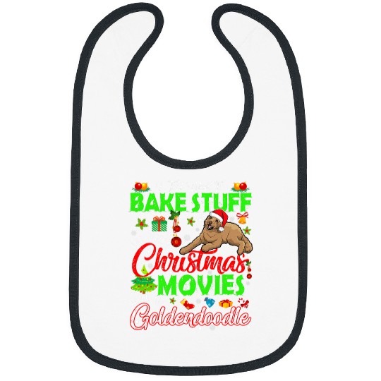 Dog Goldendoodle I Bake Stuff And Watch Christmas Movies With My Goldendoodle Bibs