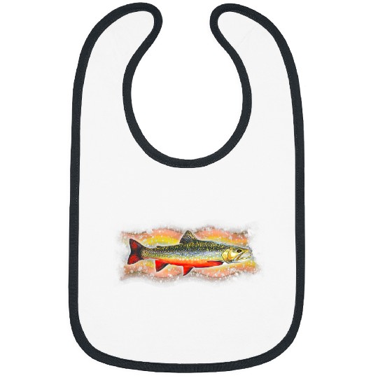 Fishing Brook Trout Fishing Graphic Fisher Bibs