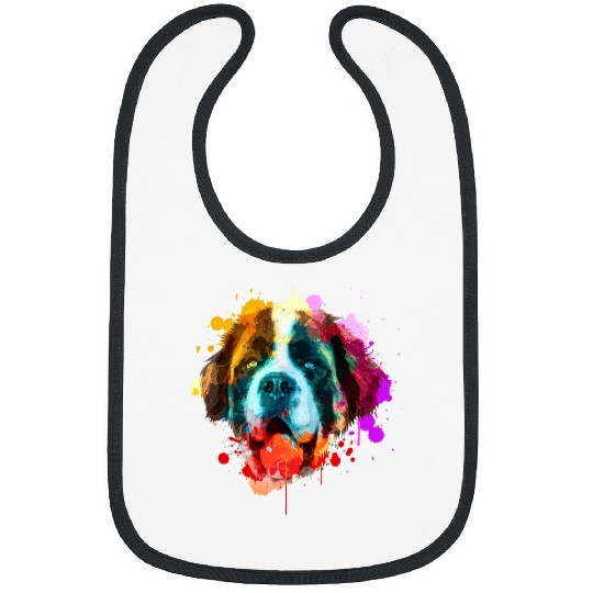 Dog Saint Bernard Cool Saint Bernard For Men Women Dog Lover Owner Artistic 2 Bibs