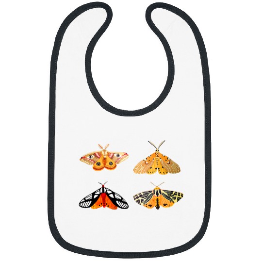 Imperial moths tiger butterfly for lover vintages butterflies Bibs