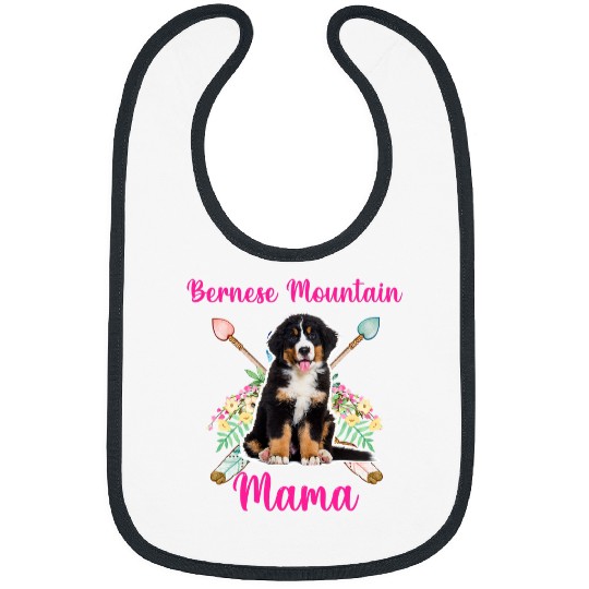 Bernese Mountain Mama Cute Mama Bernese Mountain Dog Lover Bibs