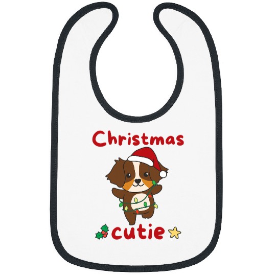 Australian Shepherd Christmas Cutie Dogs Christmas 3 Bibs