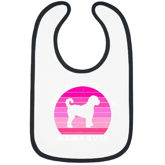 Bernedoodle Mama Mom For Women Bernedoodle Dog Mom Womens Bibs