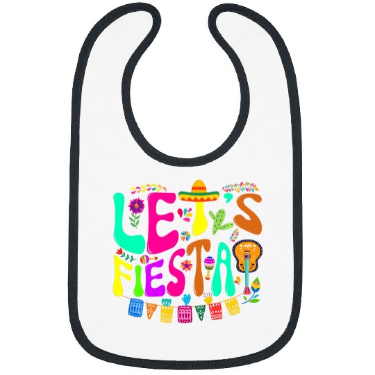 Guitarist Lets Fiesta Cinco De Mayo Tacos Mexican Guitar Cactus Guitar Bibs