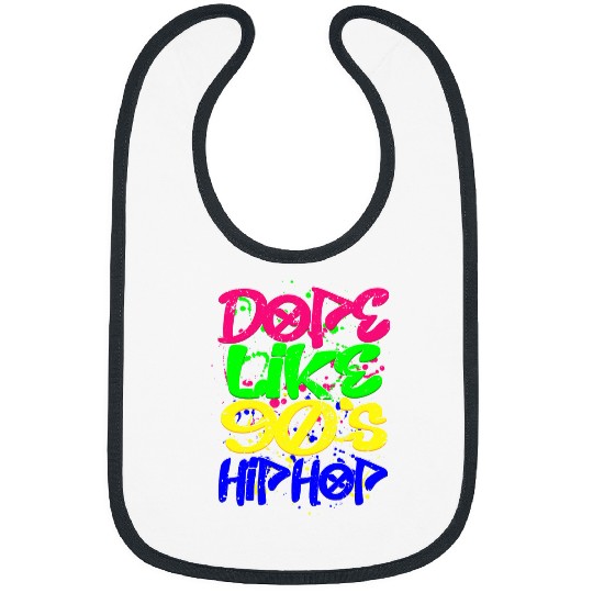 Dope Like 90s Hip Hop Retro Graffiti Old School Bibs