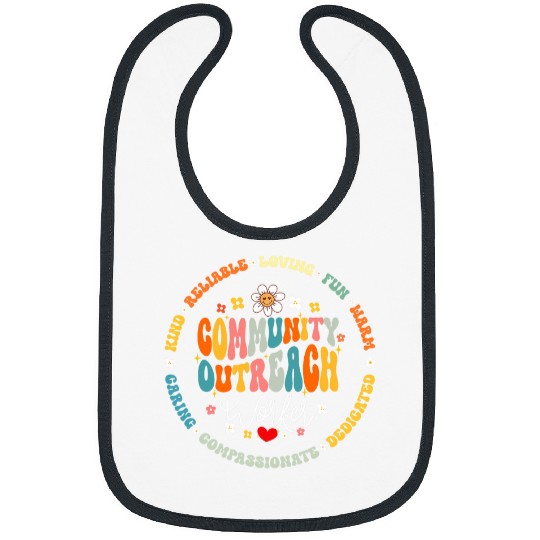 Groovy Community Outreach Worker Back to School 2 Bibs