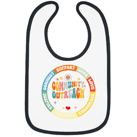 Groovy Community Outreach Worker Back to School 1 Bibs