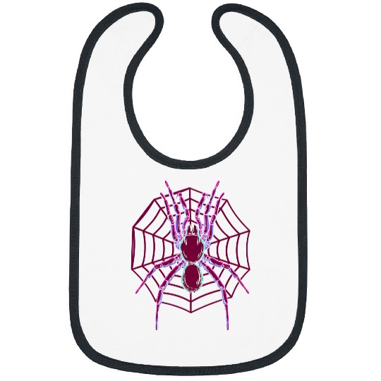 Eye On The Spider Pastel Goth Arachnid Halloween 598 Bibs