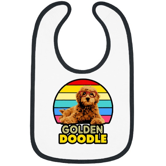 Dog Goldendoodle Glasses Goldendoodle 121 Bibs
