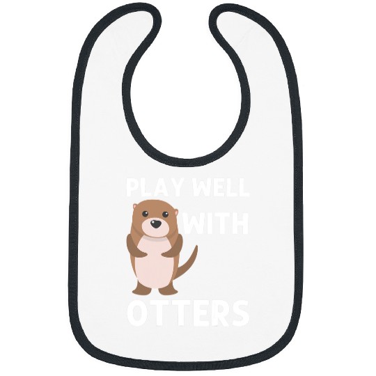 Otters Funny Otter For Men Women Aquatic Pup Weasel River Animal 2 Bibs