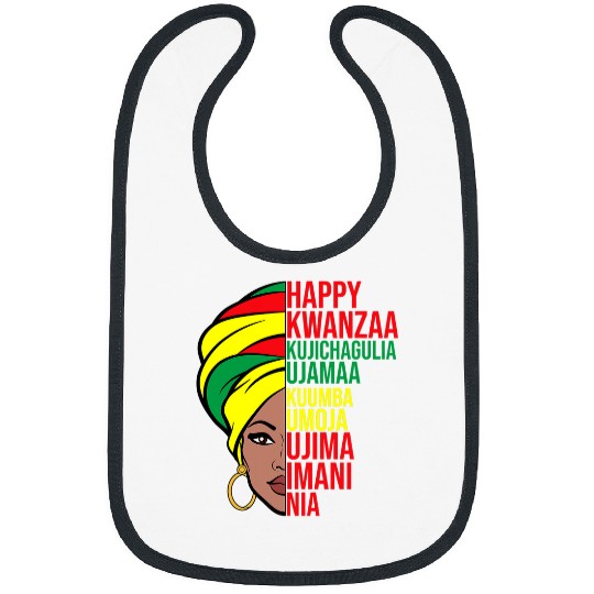 Happy Kwanzaa African American Celebration Month Graphic Bibs