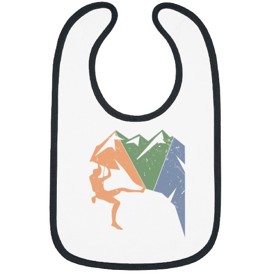 Climbing Climber Climber Gift Mountaineering Rock Climbing Mountains Climb Bibs