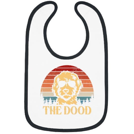 Dog Goldendoodle vintages Retro Goldendoodle The Dood Owners Bibs