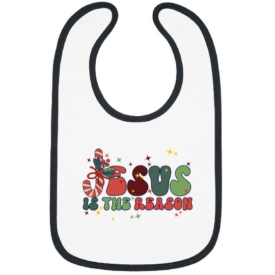 Christian Retro Jesus Is The Reason For The Season Christian Christmas 266 Christ Bibs
