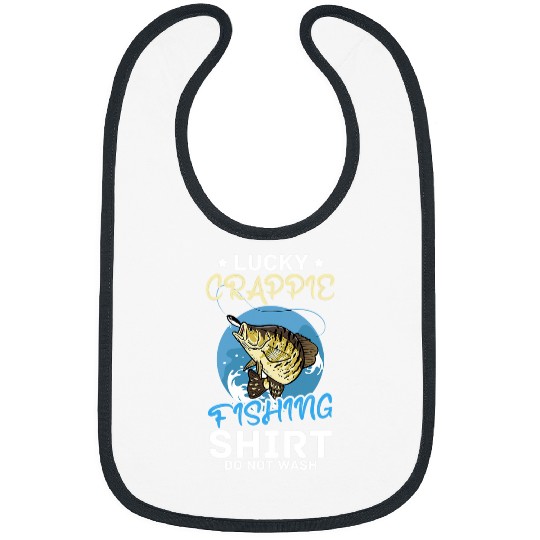 Fishing Fisherman Lucky Crappie Fishing Fisher Bibs