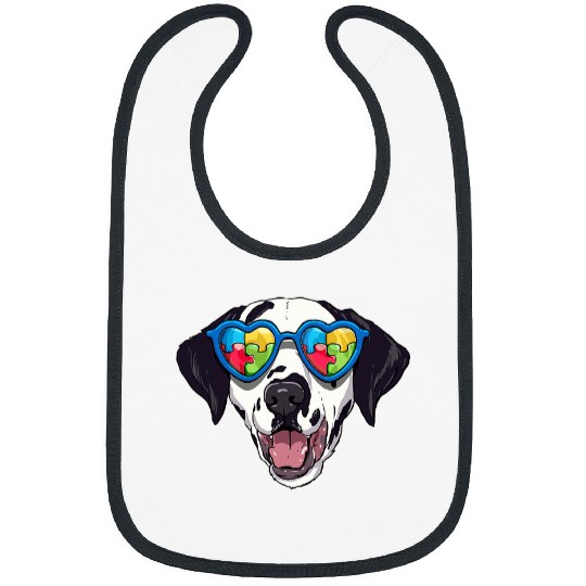 Dalmatian Autism Awareness Dalmatian Puzzle Boys Kids 26 Dalmatians Dog Bibs