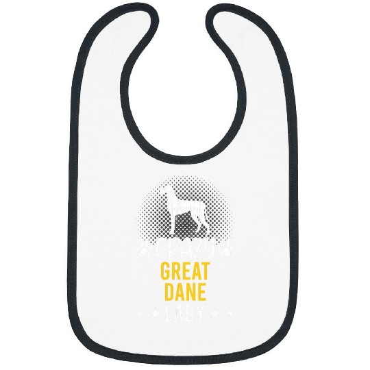 Dog Great Dane crazys Great Dane Lady Dog Lover 340 Bibs