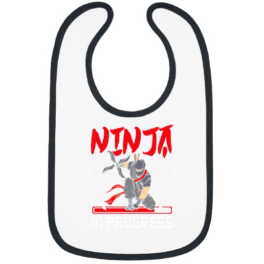 Ninja Ninjutsu Samurai Shaolin Shuriken Karate Katana Japan 1 Bibs