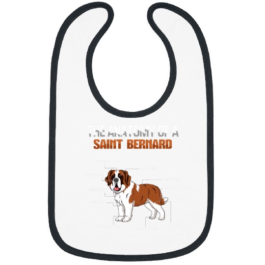 Dog Saint Bernard Cute Pet Dog Definition Animal Anatomy Of Saint Bernard Bibs