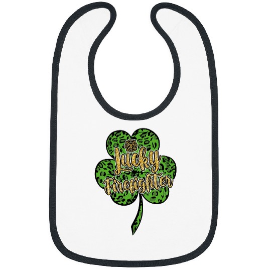 Fireman Firefighter Happy St Patrick Lucky Firefighter St Patricks Day Firemen Bibs