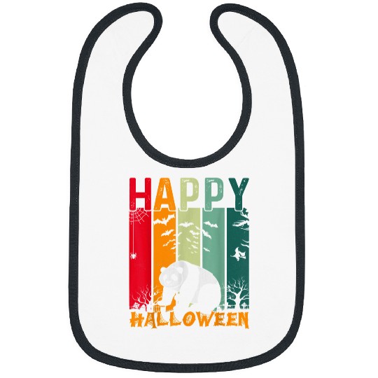 Funny Bear Panda Lover Girls Boys Retro Style Halloween Dinner Party 200 Cute Bears Bibs