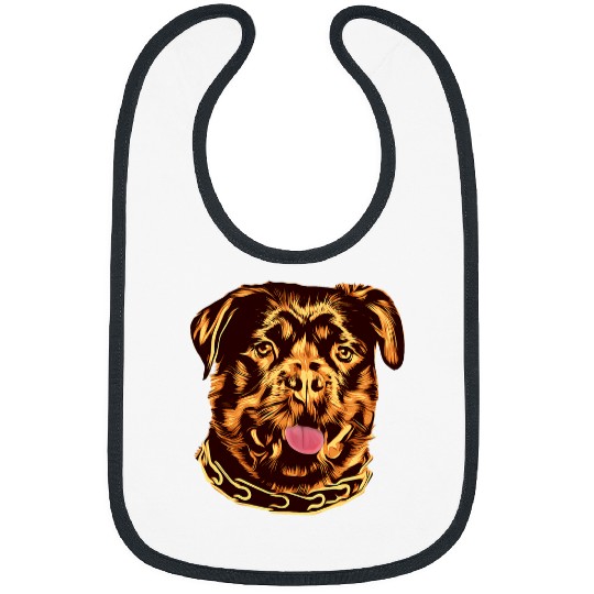 Dog Rottweiler Gorgeous Pet Dog Lover Bibs