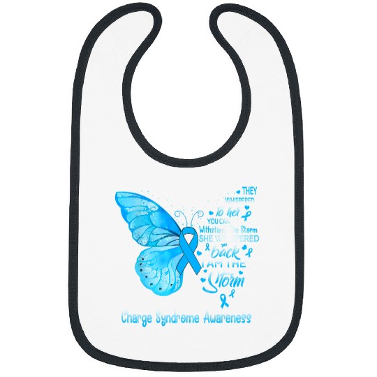 Charge Syndromes Warrior I Am The Storm Charge Syndromes Awareness Butterfly Bibs