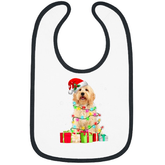 Dog Goldendoodle Tree Christmas Sweater xmass Pet Dogs Gifts Bibs