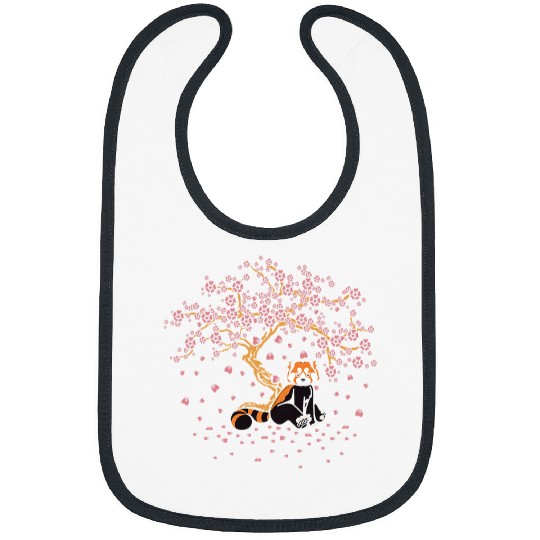 Funny Bear Red Panda Bear Zookeeper Wildlife Animal Japanese Cherry Cute Bears Bibs