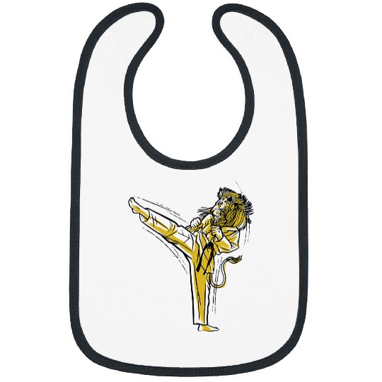 Japanese Karate Kicking Lion Fighter Bibs