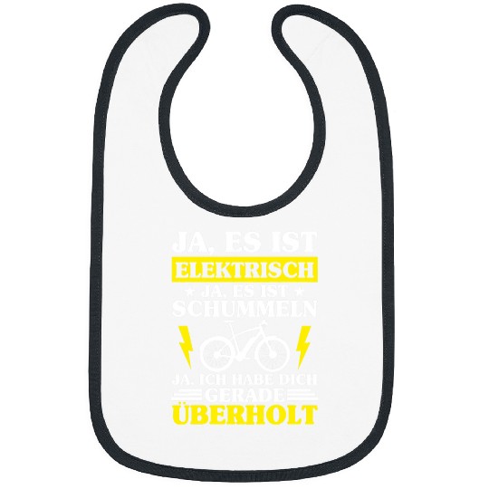 Electrical EBike Cyclist Saying Electric Bike Cycling Athletic Biker Electrician Bibs