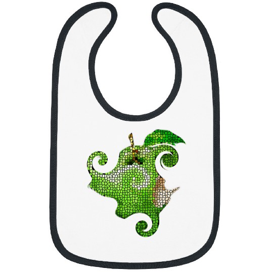 Abstract Art Fruit Apple Miniature Tile Affect Gift Bibs