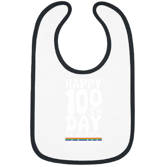 Happy 100th Day Of School School Psychologist Bibs