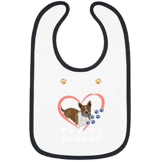 Dog Jack Russell Dad Design For Dog Owners Bibs