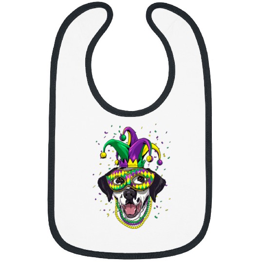 Dalmatian Lover Cute Mardi Gras carnivals Jester Dalmatians Dog Bibs